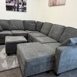 Gray L Shaped Sectional 