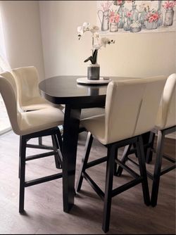 High top dining table set