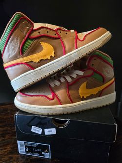 Air Jordan 1 Mid SE Nike Air Jordan 1 Mid SE "Cheeseburger" sneakers