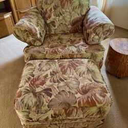 Living Room Chair With Ottoman (LAZBOY)
