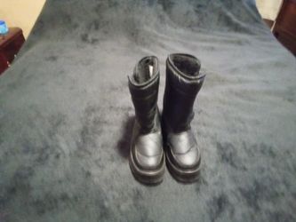Black Kids Snow Boots Size 3 
