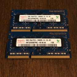 Apple Hynix 4GB Kit HMT325S6BFR8C 2GB DDR3-1333 MHz 204-Pin SoDimm