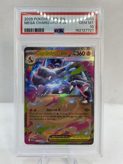 Mega Charizard X ex 2025 PFL EN #13 Phantasmal Flames #013/094 PSA 10