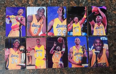 Kobe Bryant Card Lot (10 sticker/cards) Lakers