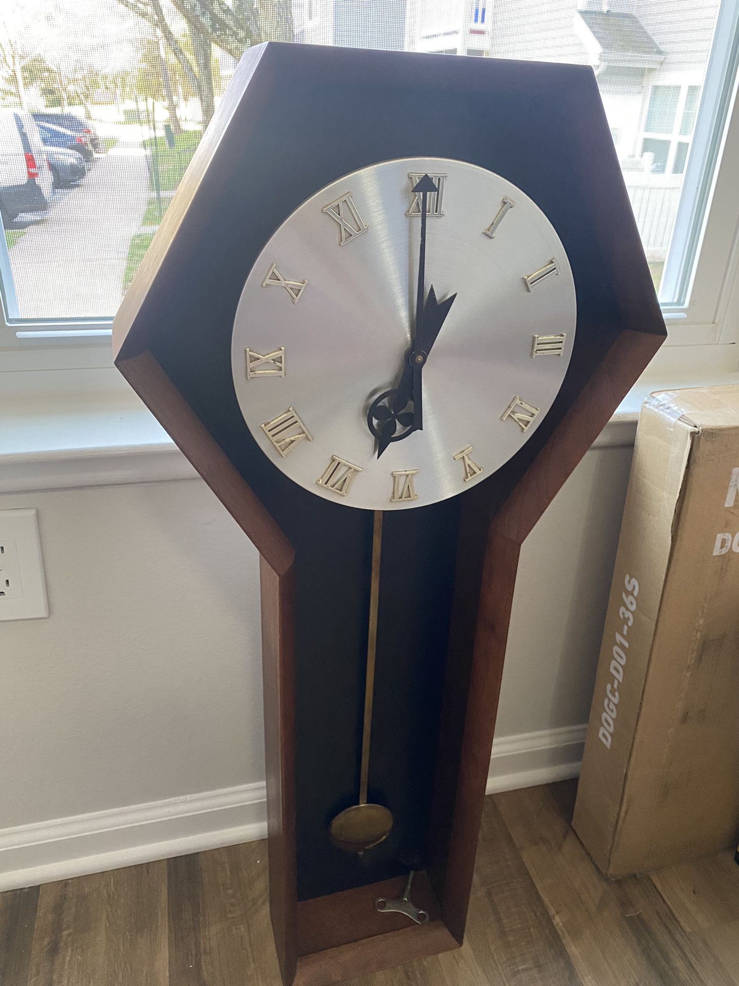 Arthur Umanoff Mid Century Pendulum Wall Clock