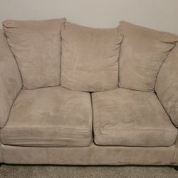 Beige Love Seat