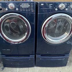 LG. WASHER AND GAS DRYER 