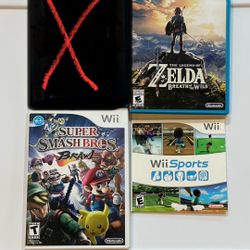 Nintendo Wii U And Wii Games Zelda Smash Bros Wii Sports