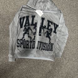 Grey Valley Sport Vision zip up hoodie -Size medium but fit large