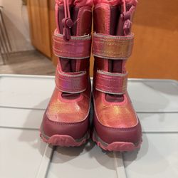 Lands End Kids Snow Flurry Insulated Winter Boots Size 2