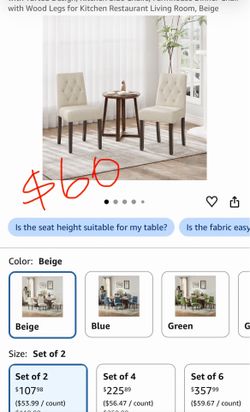 Chair set of 2
