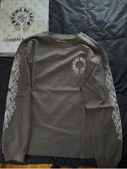 Chrome Hearts Floral Horseshoe Long Sleeve Shirt -
