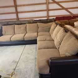 Goose Down Large Sectional Couch “WE DELIVER”