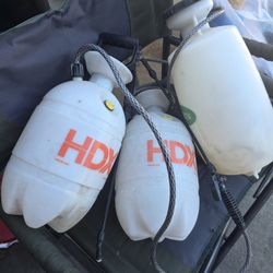 3  Manual Pump Sprayers or Garden Sprayers. 