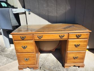 Solid wood desk