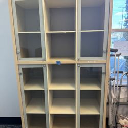 IKEA Glass Door Cabinet With Cubbies