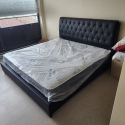 King Size Bed Frame Mattress & Box Springs 