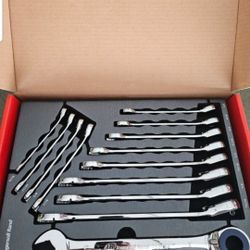 Powerbuilt 752010 Ingersoll Rand 13 Piece SAE Reversible Ratcheting Wrench Set