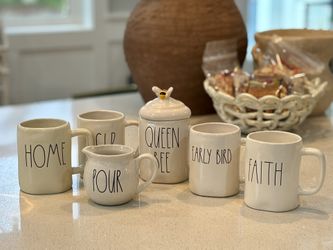 Rae Dunn Mug Collection And Creamer
