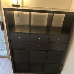 12 Cube Organizer W/ Basket And Drawers