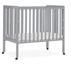 Foldable Mini Crib With Mattress