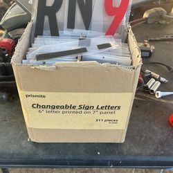 Changeable Sign Letters