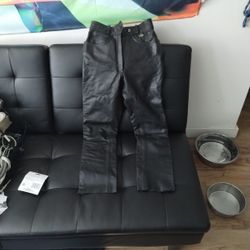 Germot Women's Leather Motorcycle Pants