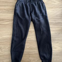 Mens Navy Uniqlo Sherpa Sweatpants - Size L