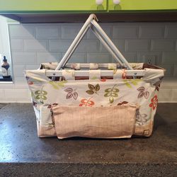 Botanica by picnic time fold up picnic basket with metal folding frame and handles. 