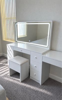 Vanity with storage seat
