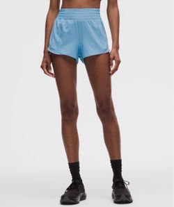 Lululemon Hotty-Hot Shorts 2.5” dreamy blue size 10