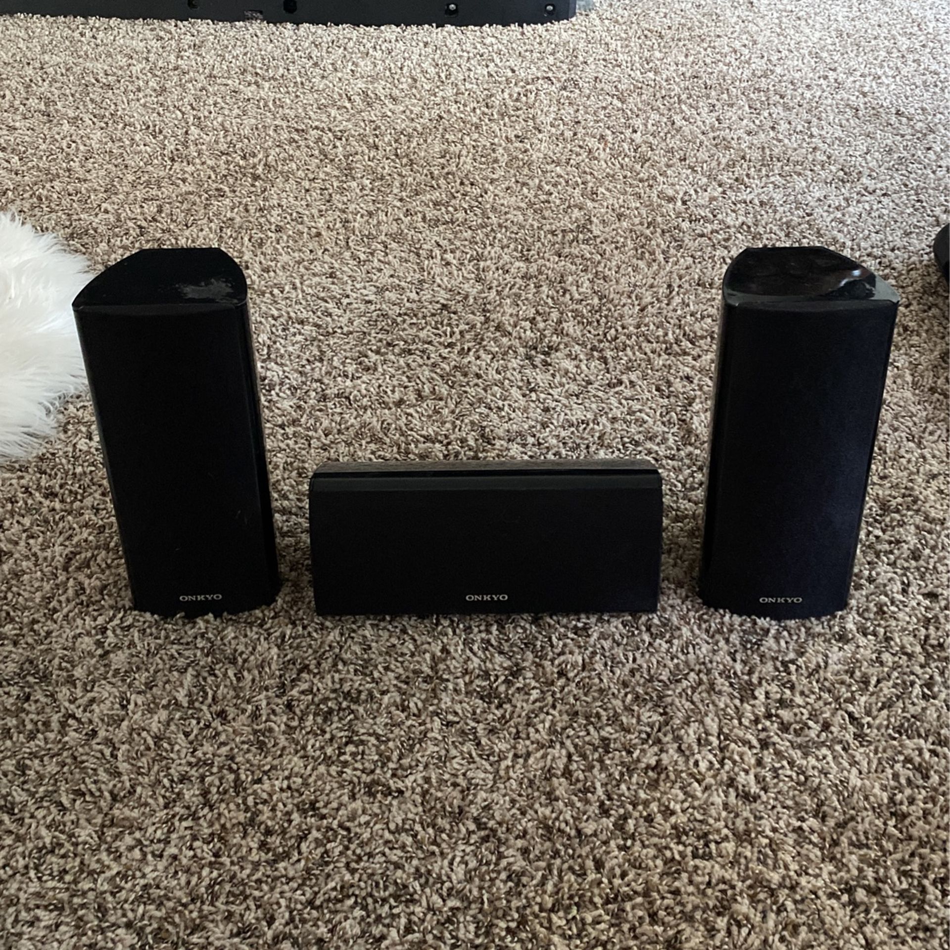 Onkyo SKR-390 Speaker Surround Front Left, Right And Center Set
