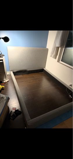 Upholstered Bed Frame with Headboard