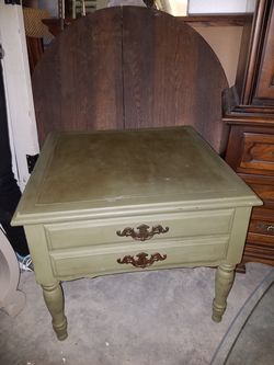 Green End Table