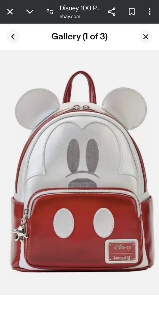  Mickey Mouse Loungefly Exclusive Platinum 