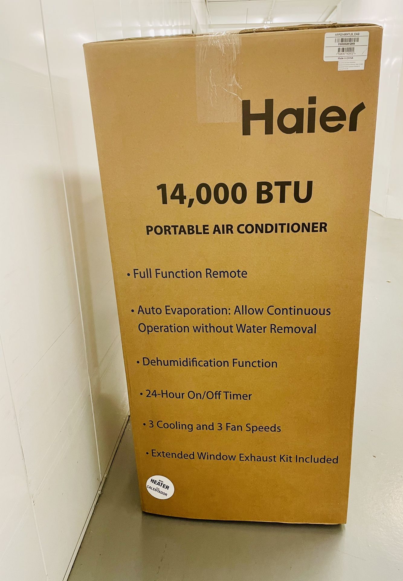 HAIER 14,000 BTU PORTABLE AIR CONDITIONER UNIT “HPPD14XHTLB”