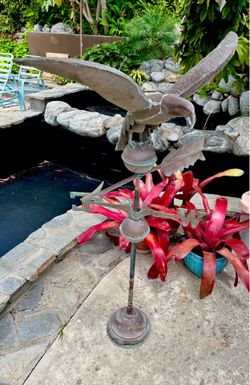 Vintage Metal Eagle Weathervane