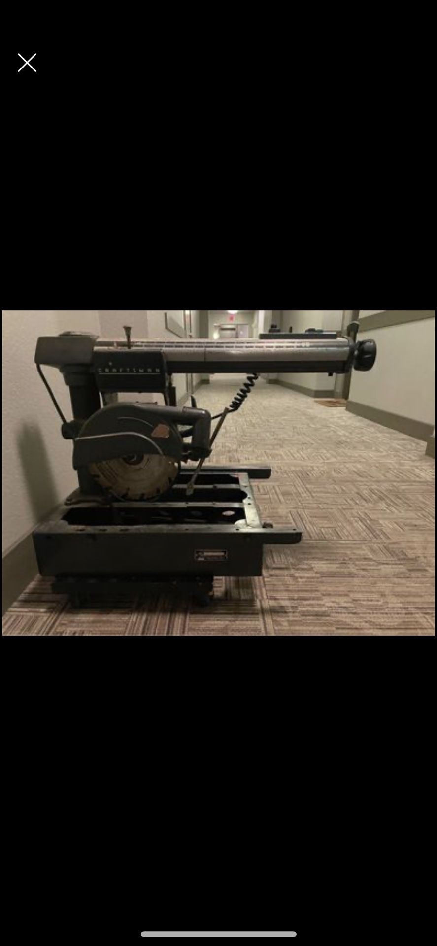 SEARS Craftsman by Simpsons Radial Arm Saw Model 113 29441 INDESTRUCTIBLE. Heavy. Classic reliable.