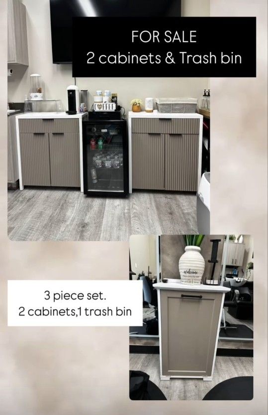 Cabinet and Trash