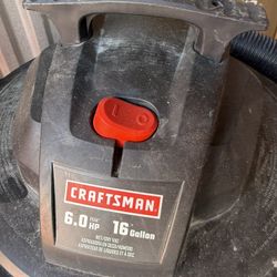 Craftsman 16-Gallon Wet/Dry Shop Vac – 6.0 Peak HP