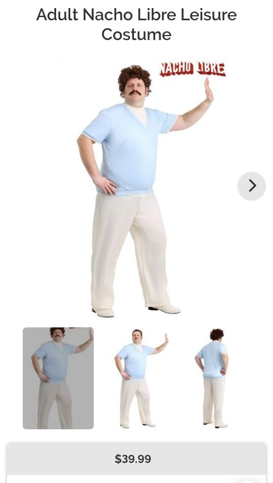 Adult Nacho Libre Leisure Costume