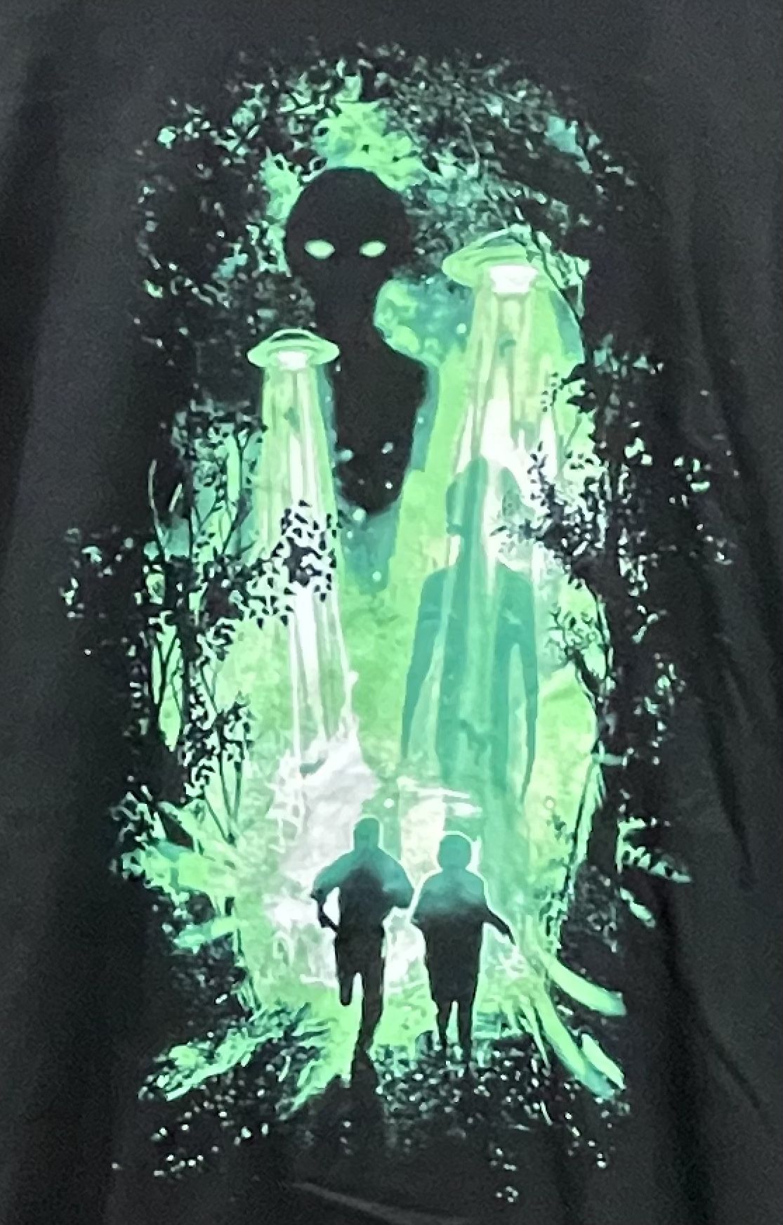 Vintage X-Files Shirt Mens Graphic Alien UFO Abduction TV Movie Promo