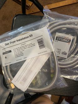 Gas Dryer Installation Kit And Washing Machine Hose