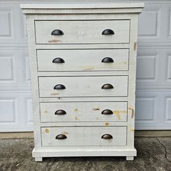 Chest Of Drawers / Tall Dresser Distressed