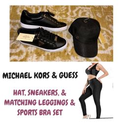 NWT MK hat & Guess shoes bundle