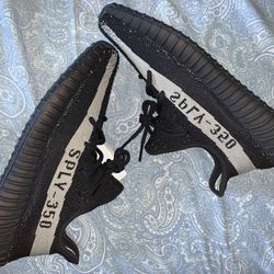 adidas Yeezy Boost 350 V2 Core Black White SZ 9.5