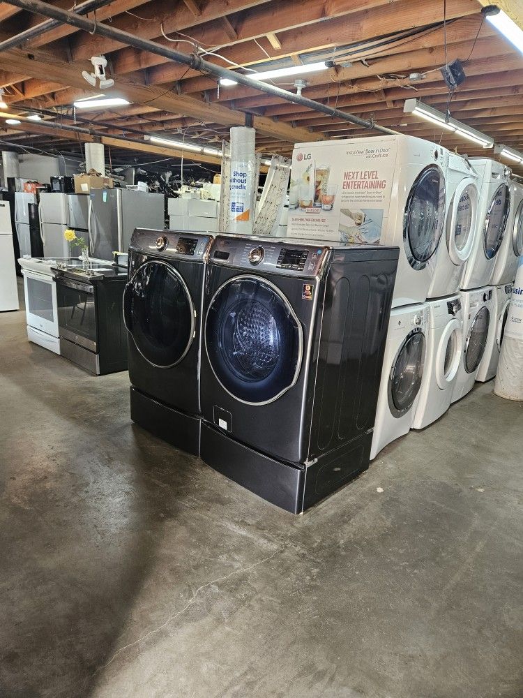 Huge Liquidation Nice Gently Used Refurbished Reconditioned Certified Refrigerators Oven Stackable Washer Dryer Stove Free Warrant 