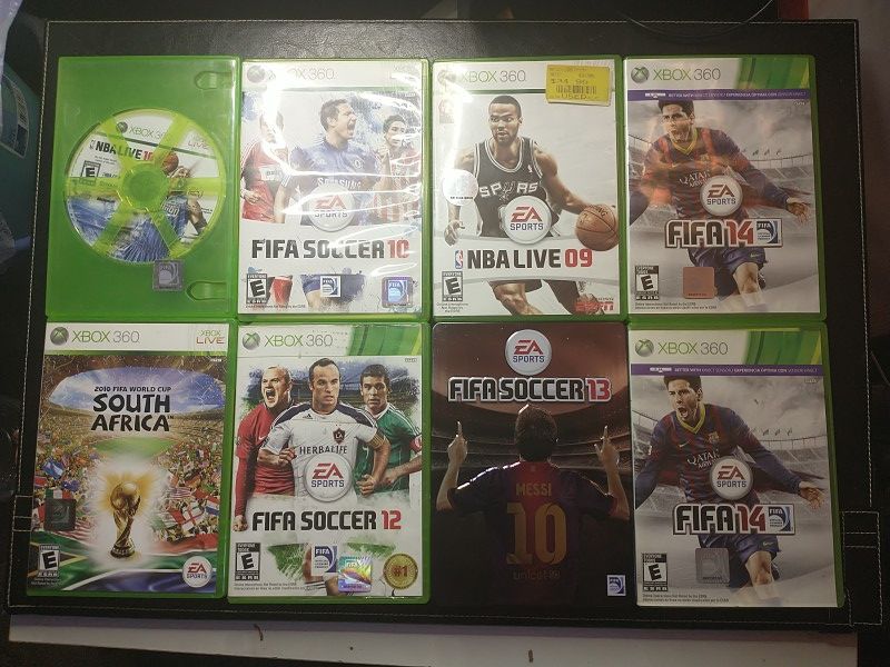 Lot Of 8 Sports Xbox 360 Games