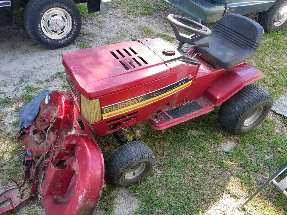 Old Murray riding lawn mower