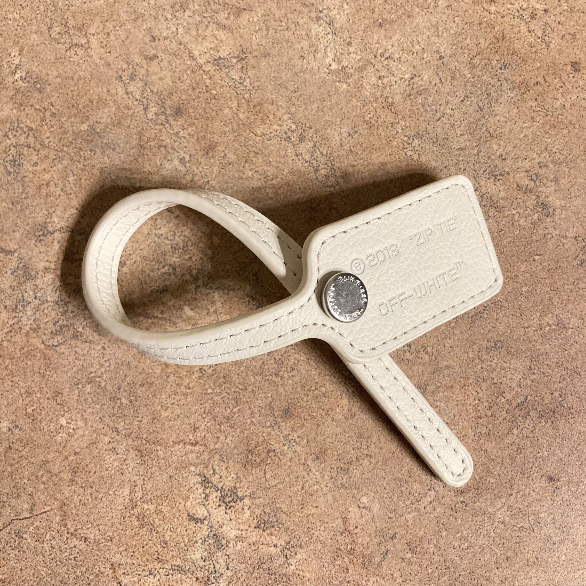 Off-White “Zip Tie” Tag ~ White ~ Authentic ~ Brand New